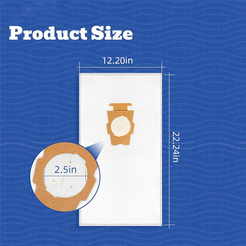 ABLE-Cloth Bags For All Generation& Sentria, 6 Pack 204814 Plus Filter Bags For Vacuum Bags Part 204811 205811