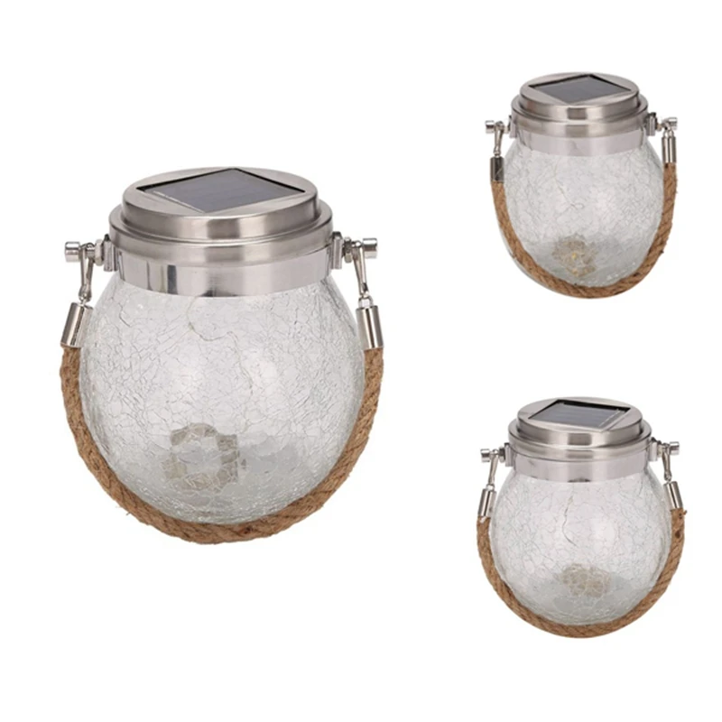 HOT-Solar Lantern Garden Decoration Hanging Solar Lights Strip 30Pcs LED Waterproof Outdoor Lantern Decorate Yard Lawn