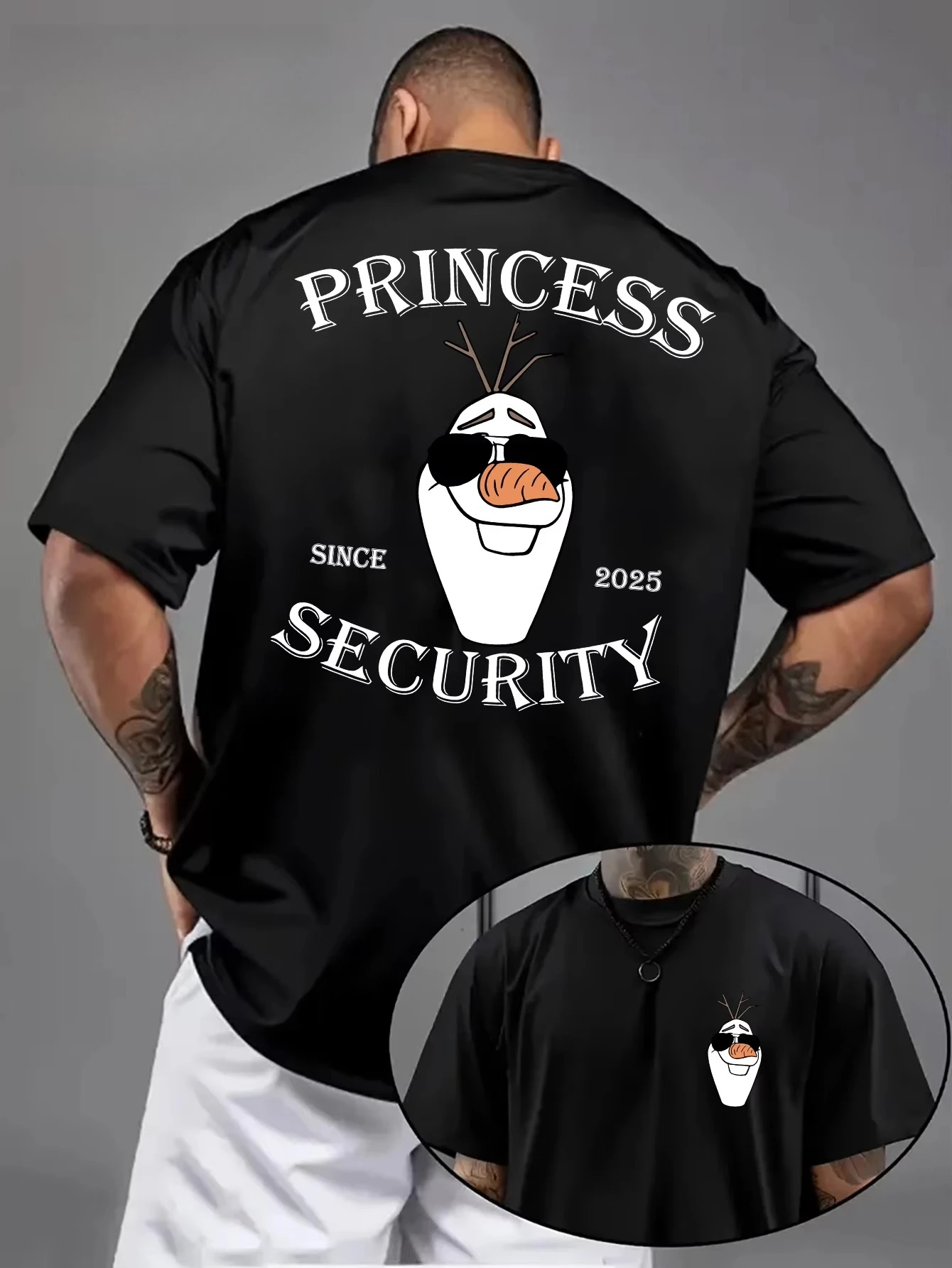 

Солнцезащитные очки Disney Frozen Olaf, футболка с принтом принцессы, мужская и женская повседневная хлопковая футболка с короткими рукавами, забавный топ с мультяшным принтом