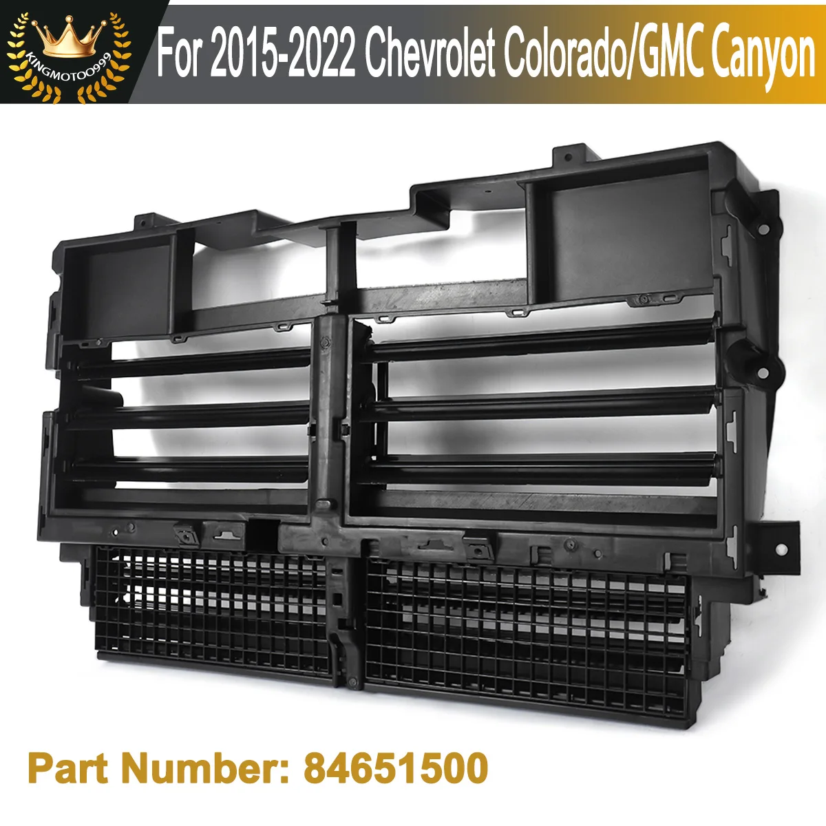 For Chevrolet Colorado GMC Canyon 2015 2016 2017 2018 2019 2020 2021 2022 Air Radiator Shutter Grille with Motor #84651500