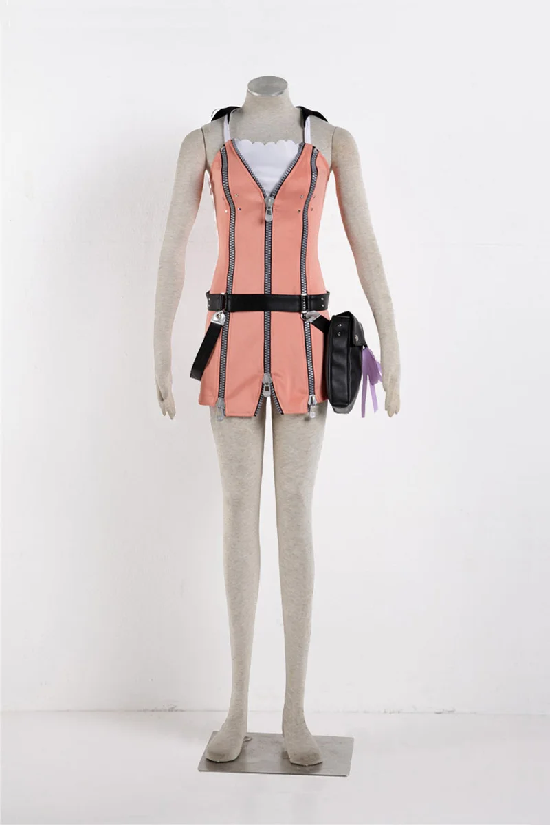 

Game Kingdom Hearts Kairi Cosplay Costumes Women Dresses Belt Waist Bag Outfits Halloween Carnival Party Suit