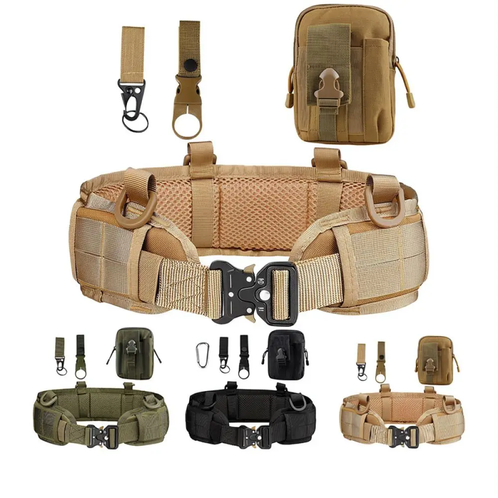 Heavy Duty Tactical Waist Belt Molle Compatible Modular Support Harness Durable For Hunting Training Sports