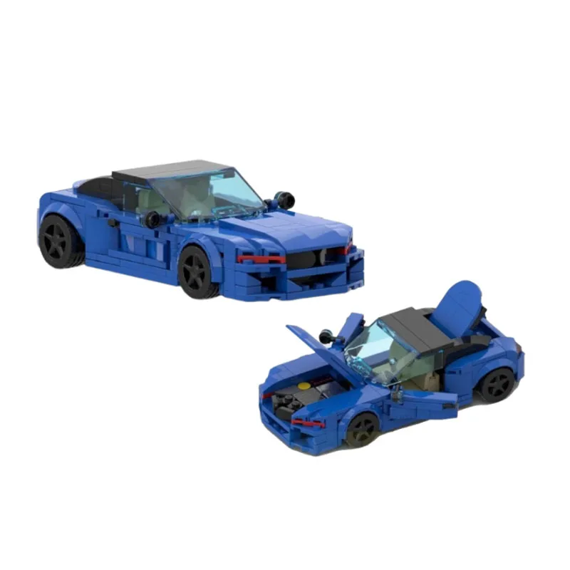 

342 шт. BMWSES Z коллекция гладкая модель родстера подробная Moc Diy строительные блоки игрушки на день рождения подарок, идеальный настольный дисплей