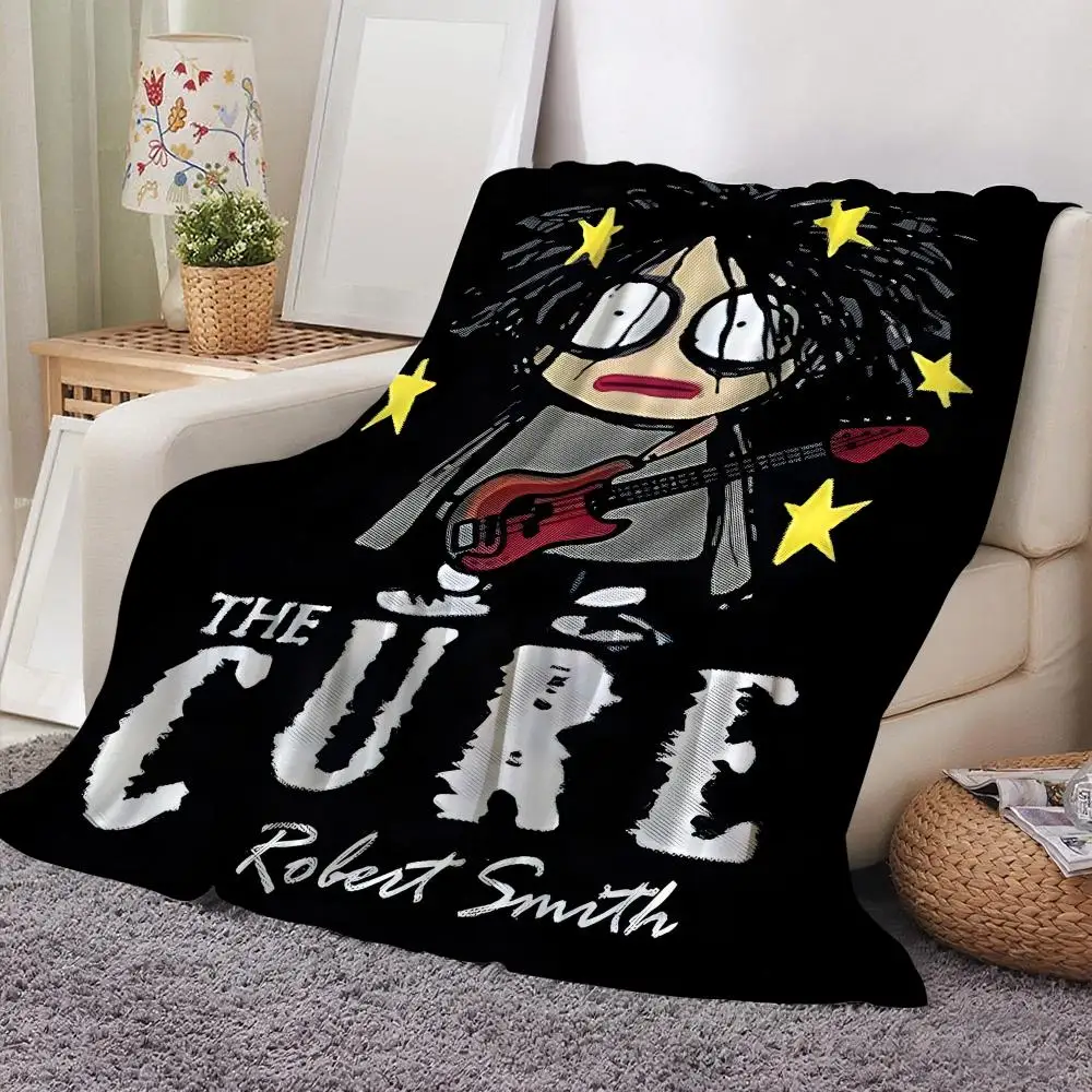 The C-Cure Band Throw Soft Flannel Throw Blanket Lightweight Cooling Summer AC Nap Blanket for Sofa Bed Couch Travel