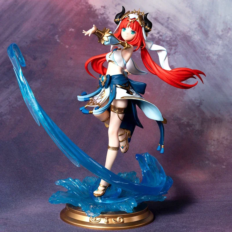 

27CM Game Anime Genshin Impact Nilou Cosplay Standing sign Ornaments Decoration Garage Kits Birthday Xmas Gift Prototype Model