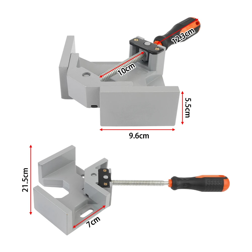 Adjustable Swing Jaw 90 degree Welding Corner Right Angle Fixing Clip Clamp For Furniture Woodworking Photo Frame Glass Clamp