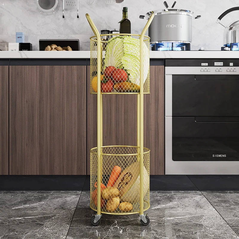 YY Floor Storage Rack Snack Trolley Mobile Gap Storage Rack