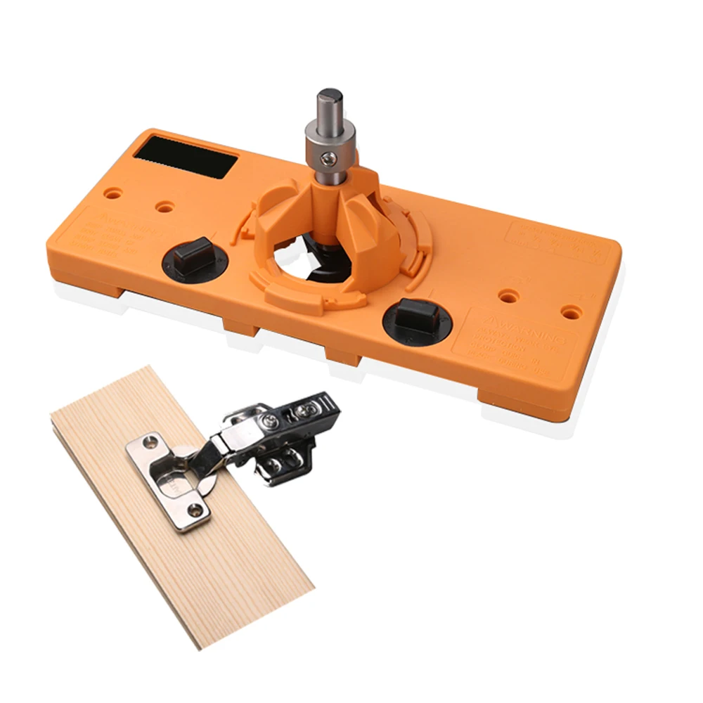 35mm Concealed Hinge Jig Woodworking Drill Guide Locator Kit Cabinet Cupboard Door Hinge Precise Hole Drilling Installation Tool