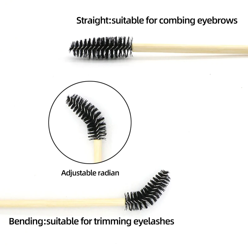 خشبية ماكياج ماسكارا فرش عصا المتاح ماكياج التجميل الحاجب فرشاة قضيب رمش تمديد فرش التجميل 2026 #6