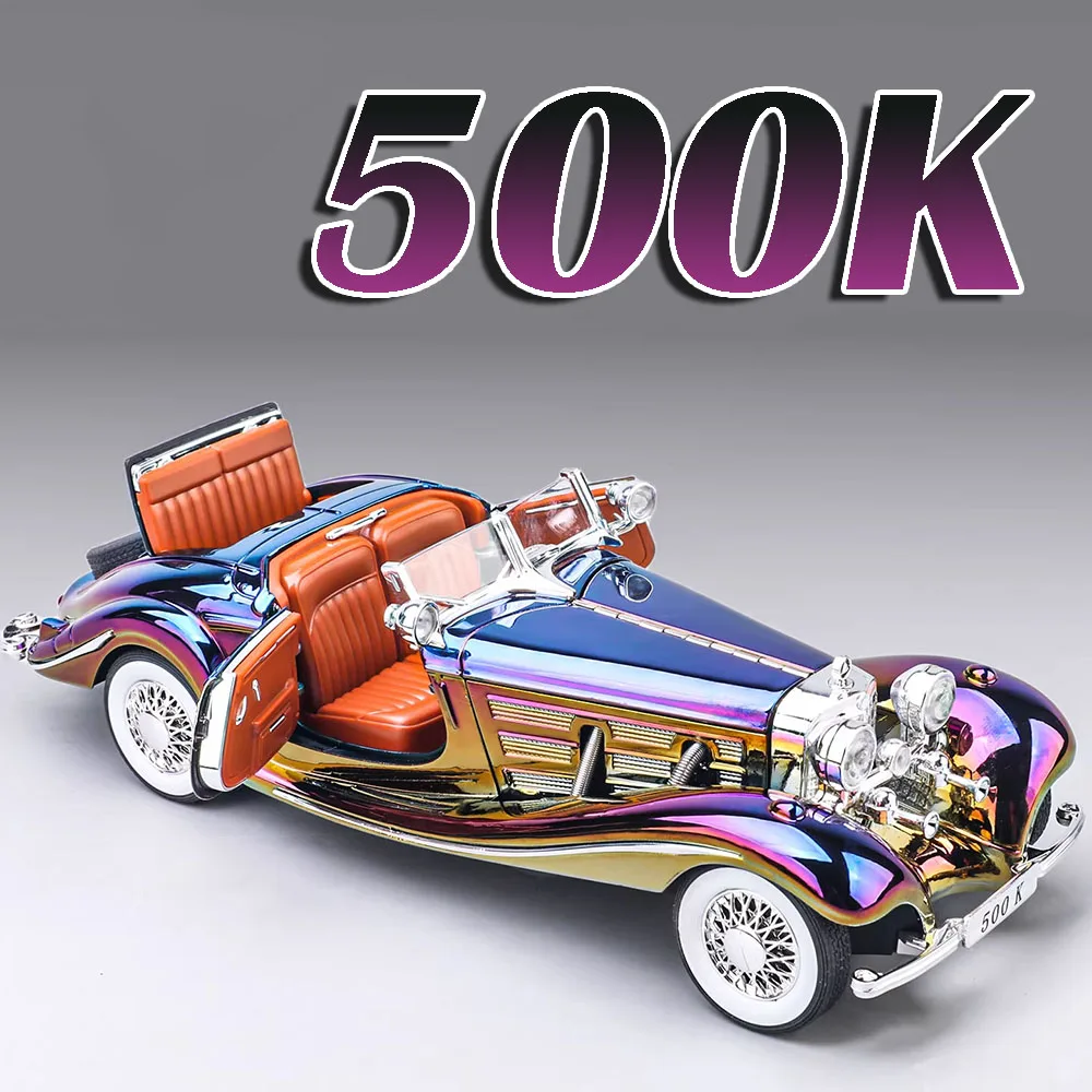 

1:24 500K Hellcat гальваническая модель спортивного автомобиля, игрушки из сплава, литой под давлением звук, свет, переднее колесо, рулевые двери, открытые для детей, подарки