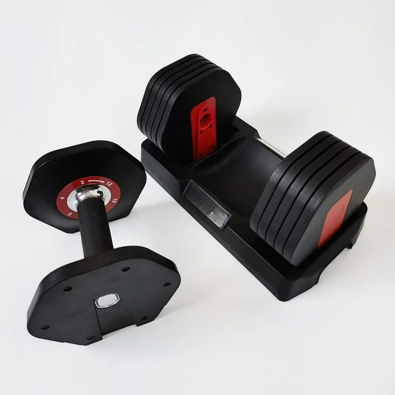 

28kg Adjustable Dumbbell with Anti-slip Handle Adjustable Square Dumbbell for Powerlifting Training Durable Design Hot Sale