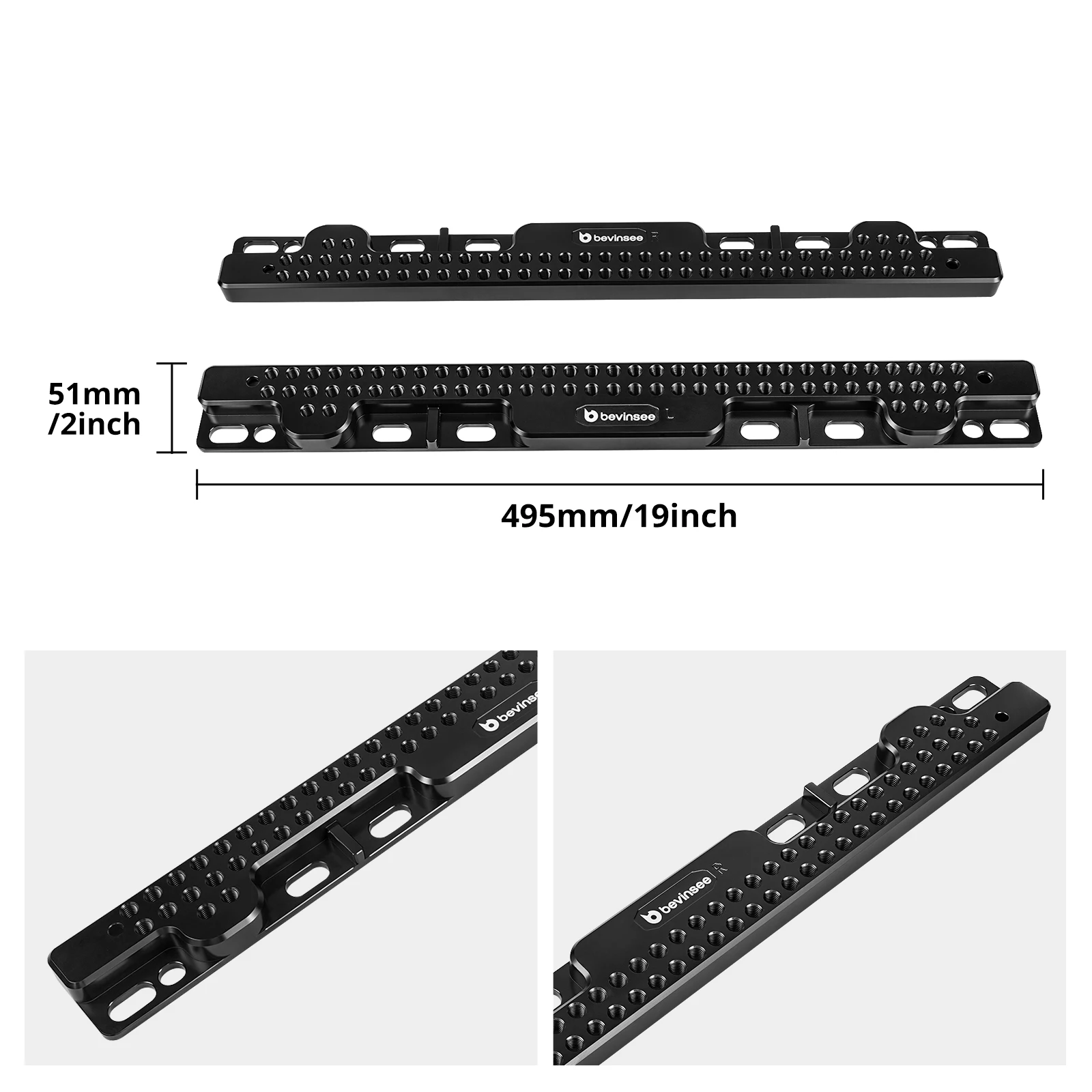 BEVINSEE Billet-Sitzbodenhalterungsadapter, verstellbar für BMW E90 E91 E92 320d 328i 330i 335i 325i 335d E82 125i 128i 2005-2013 – Detail 11
