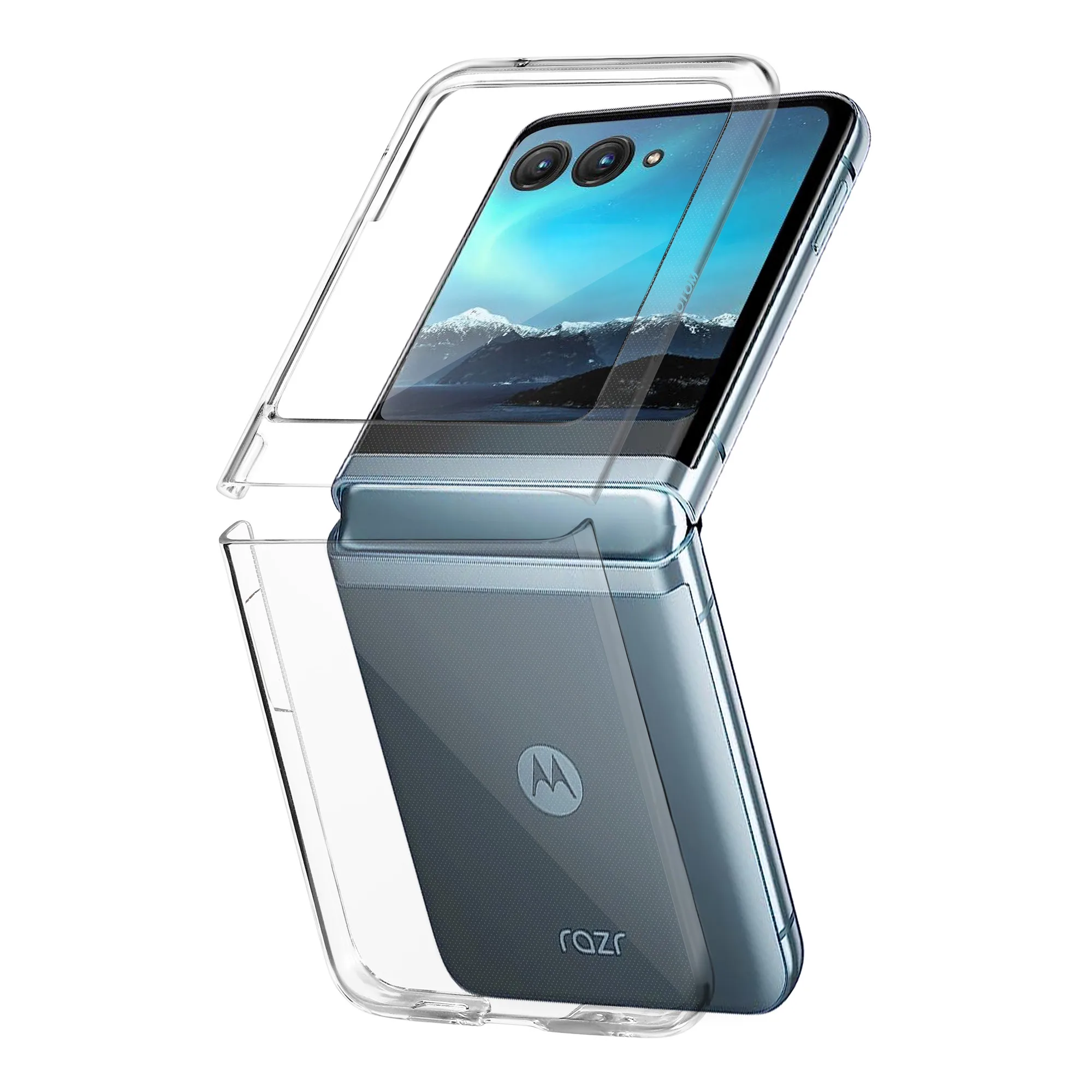 Shockproof Transparent Thin Case for MOTOROLA MOTO RAZR 40 Ultra Razr40 Plus Razr 2022 Cell Phone Protective Cover Funda