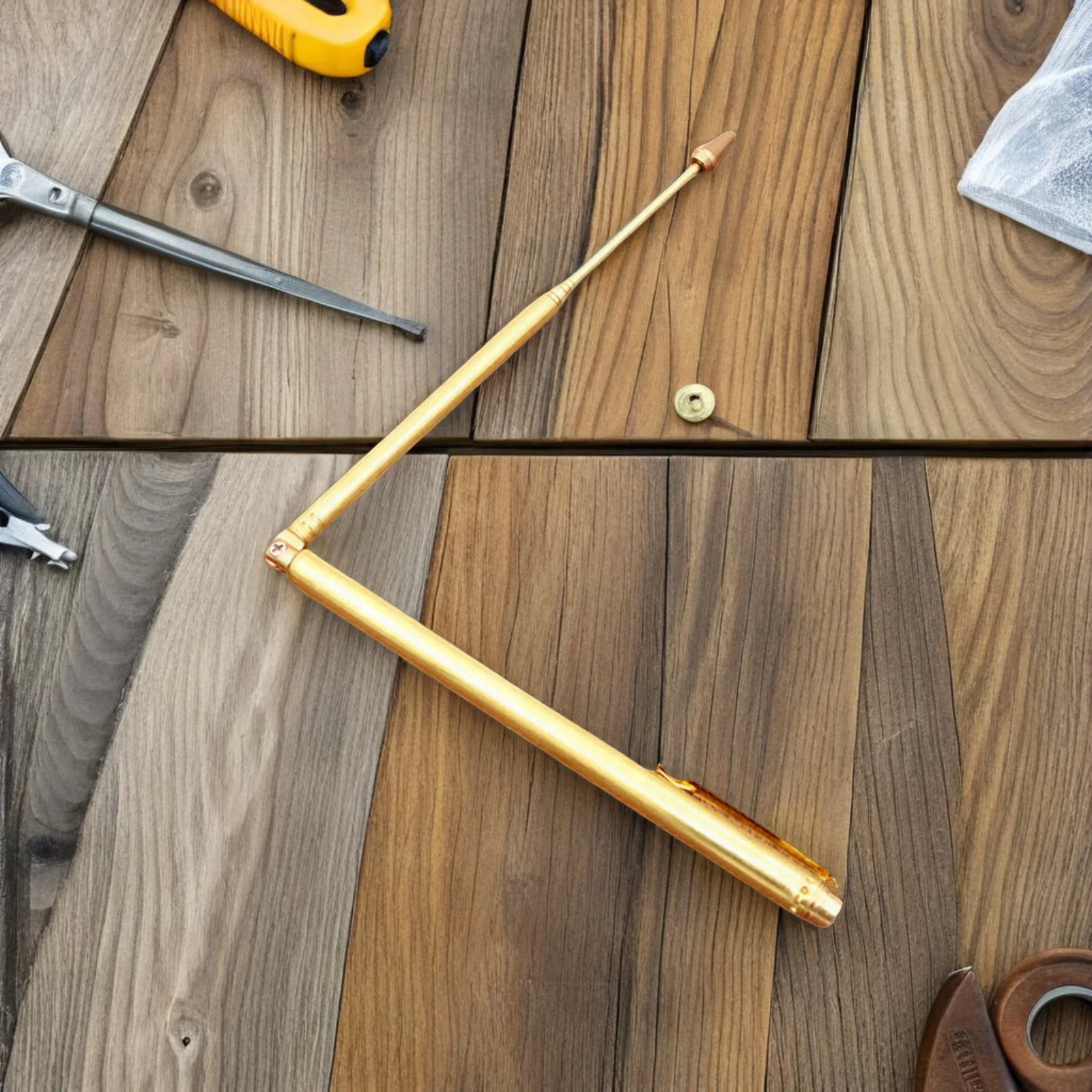 

2Pcs Copper Dowsing Rods Portable Outdoor Water Divining Rod Probe Tool Flexible Lightweight Detection Rod Dowsing Rods