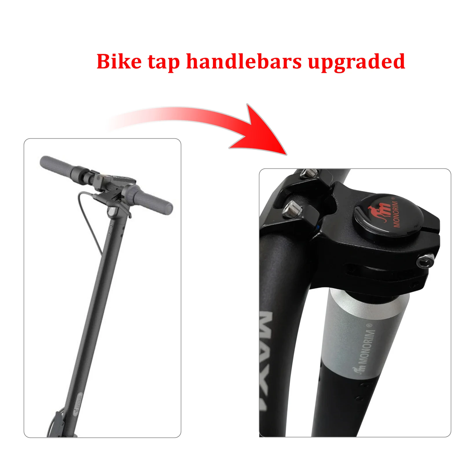 Monorim Handlebar Clamp for Segway Ninebot Max G30 G30D G30LE G30LP Electric Scooter EB-V2 Modifiction Parts