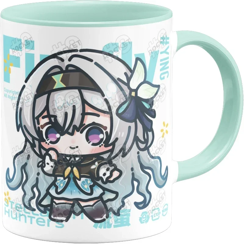 

Game Anime Honkai: Star Rail Firefly Cosplay Cartoon Mascot Xmas Gifts Student Ceramic Mark Cup Animation Water Mug