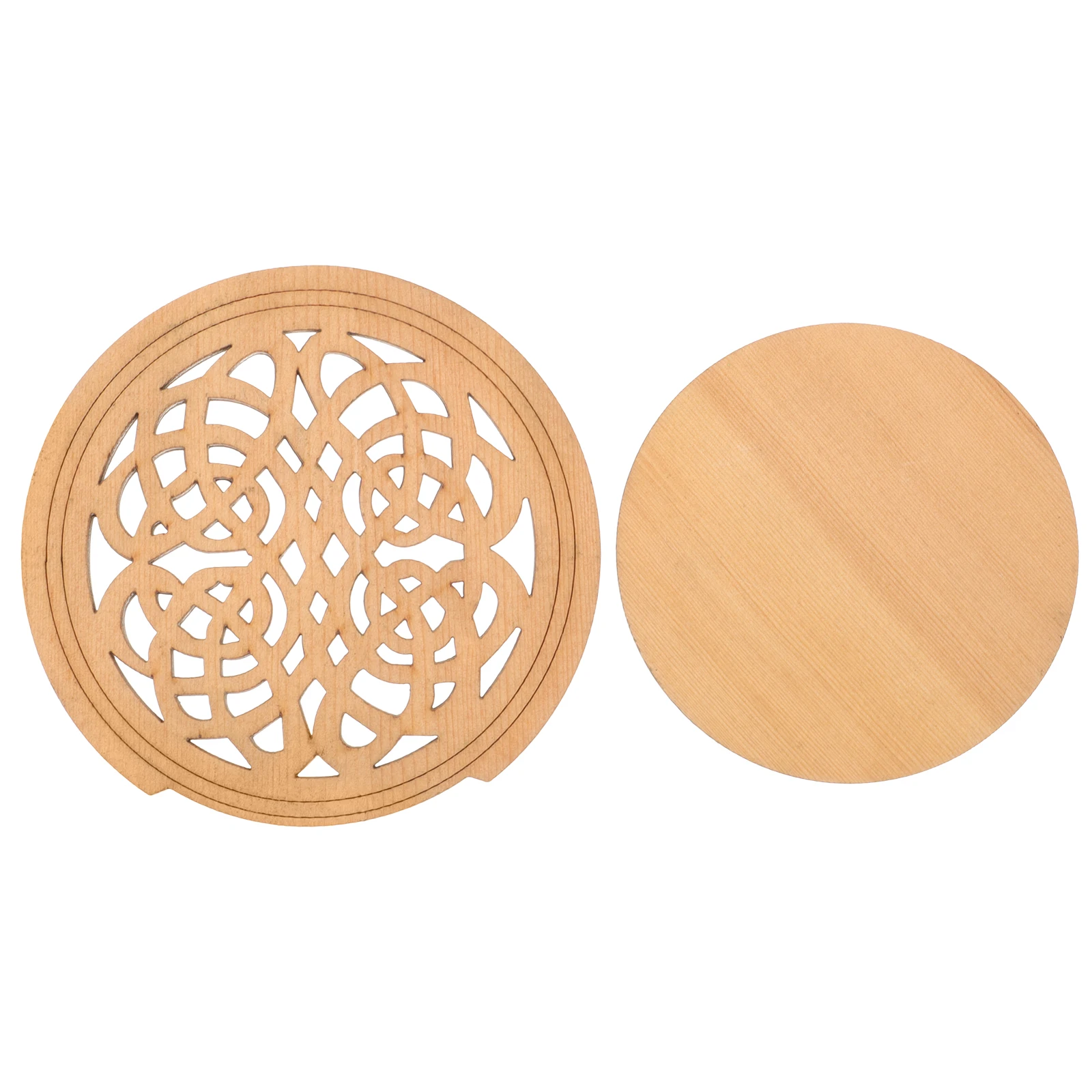 

Wooden Soundhole Cover for Acoustic Guitar Original Color Mute Pad Decorative Accessories Eliminate Feedback Easily Install