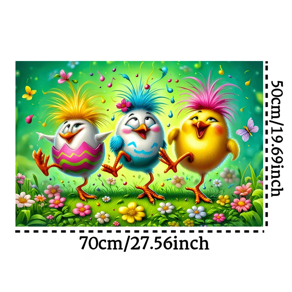 Chick, Easter Elements Paper Puzzle 1000pcs Large Jigsaw Toy Adult Game Gift Family Interactive Puzzle DIY Home Decor Brain Ch