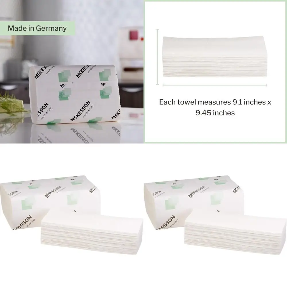 

Eco-Friendly 1-Ply White Paper Towels, 250 Sheets per Roll, 16 Packs, Totaling 4000 Sheets for Kitchen and Bathroom Use