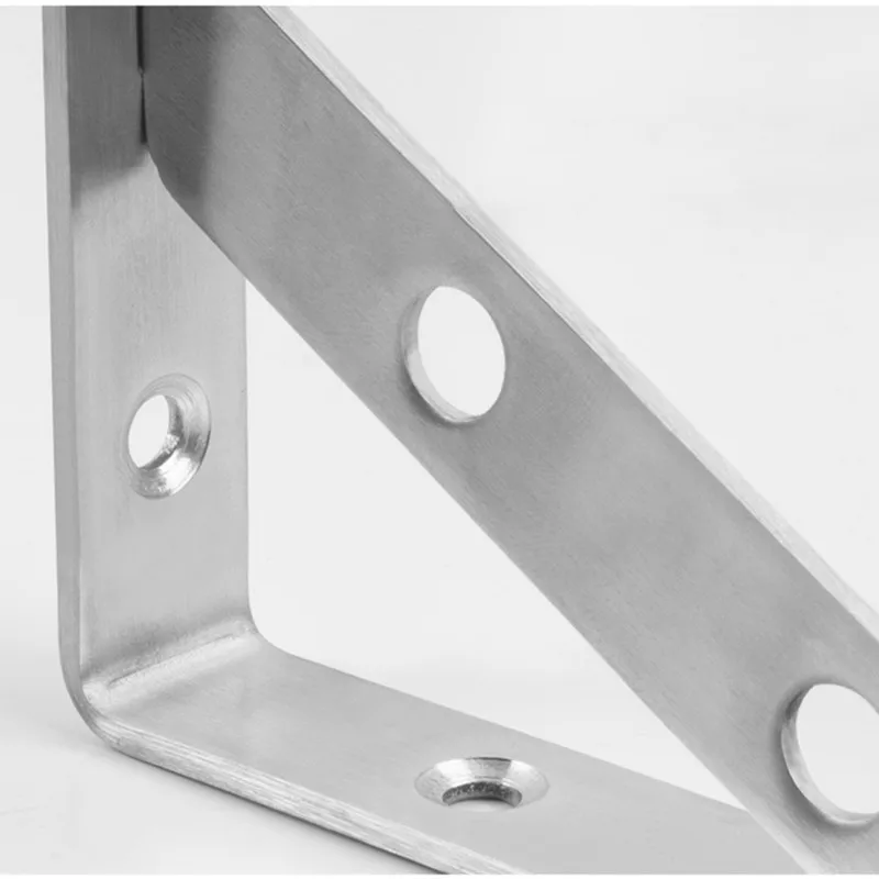 TFORU-Stainless Steel Right Angle L-Shelf Bracket, Heavy Duty Solid Shelf Support, Pack Of 2 For DIY Projects