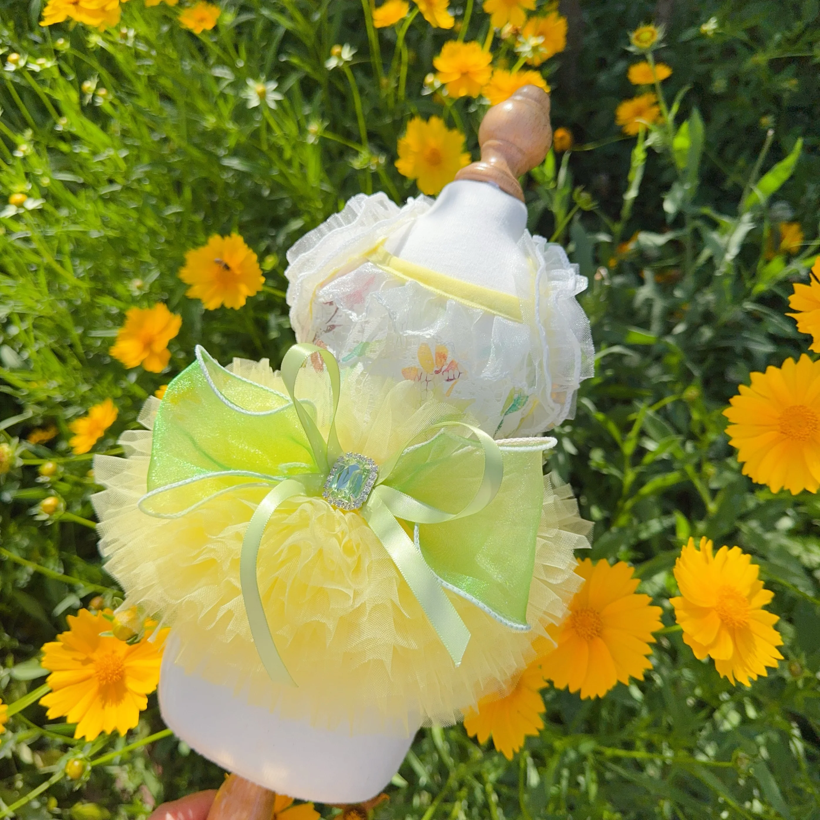 

Summer Pink Yellow Puppy Dog Cat Clothing Fashion Hollow Lace Sling Tutu Dressses For Small Medium Dog Chihuahua Pet Dog Clothes