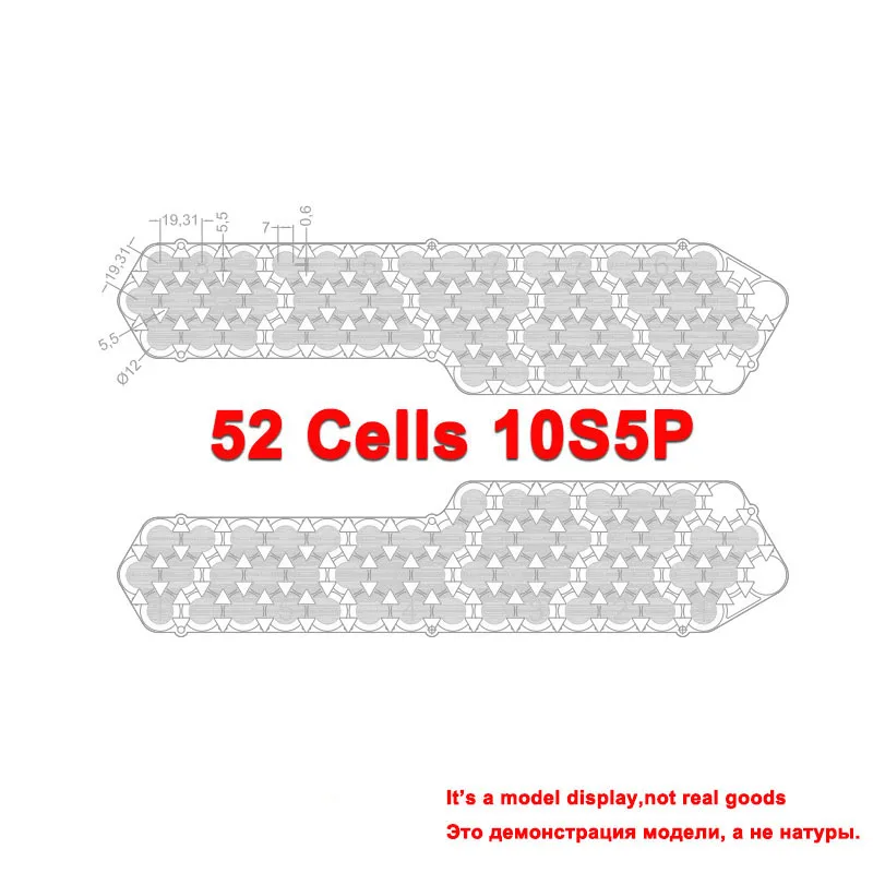 10S5P 10S6P 13S4P 13S5P Nickel Plated Sets for 36V 48V Battery Box Hailong 52 Cells 65 Cells 99% Pure Nickel Strip Set