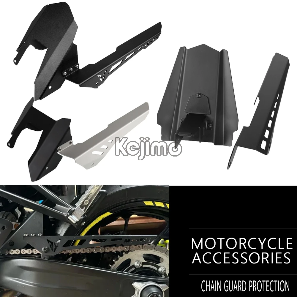 

For Yamaha MT-07 MT07 MT 07 2013-2024 Tracer 7 GT 7gt XSR700 YZF R7 2025 Motorcycle Accessories Chain Cover Kit With Rear Fender