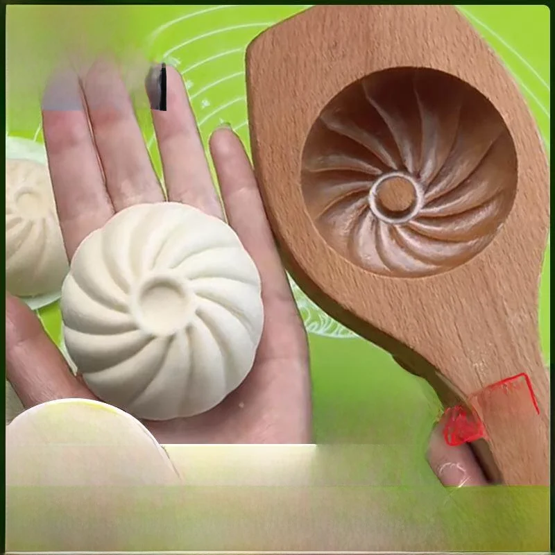 New Handmade Wooden Set for Sted Buns And Baozi Kitchen Tools Large Size Home Use Baking Molds Chinese Sle Retro Elements