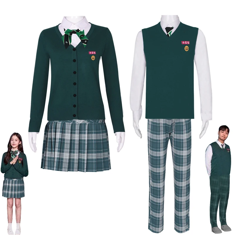 

Мы все мертвые. Костюм для ролевых игр, школьная форма JK, косплей для кампуса, школьная форма, рубашка, юбка, комплект брюк