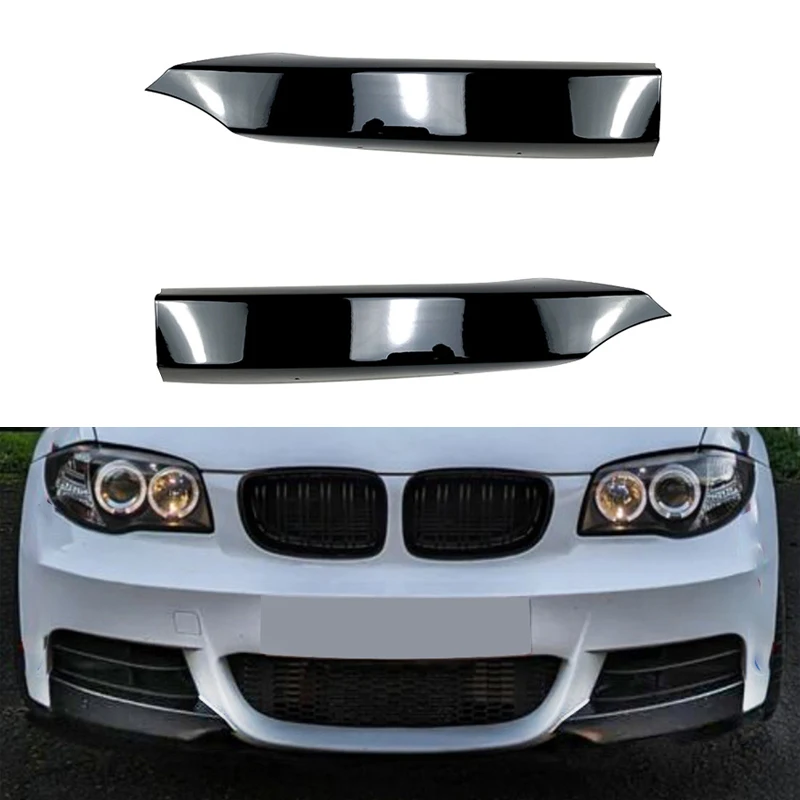 

For BMW 1 Series E82 E88 M-Tech Car Front Bumper Side Splitter Cover Lower Fog Light Air Intake Vent Spoiler Trim Lip 2008-2013