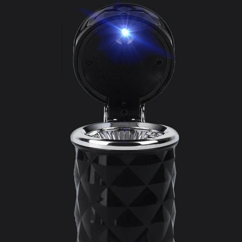 Car Cigarette Ashtray Cup With Lid With LED Light Portable Detachable Vehicle Ashtray Holder Cigarette Ashtray Auto Accessories view 5
