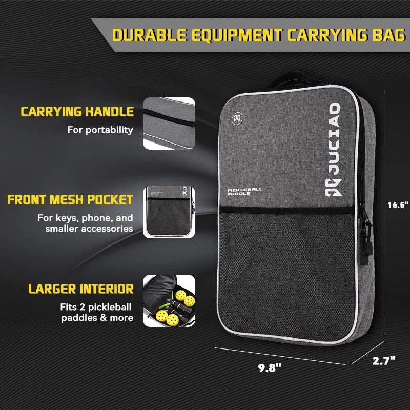 JUCIAO Pickleball Bags - Carring Bag Backpack for Gear + Equipment - Men + Women - Holds Paddles, Balls + Accessories