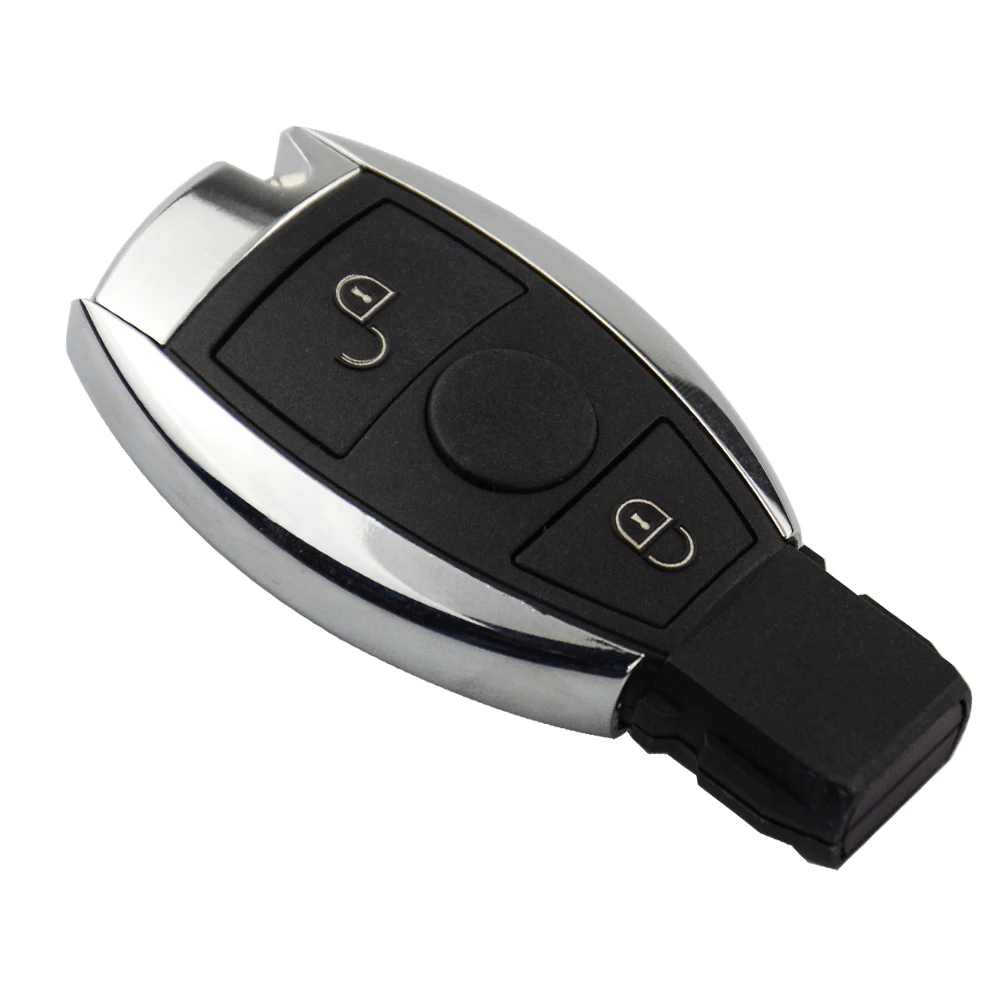 Ocontinent tech-Clé de voiture à distance sans clé, coque de clé de voiture intelligente d'origine, 2/3 boutons, Mercedes Benz Classe A, B, C, E, S, W203, W204