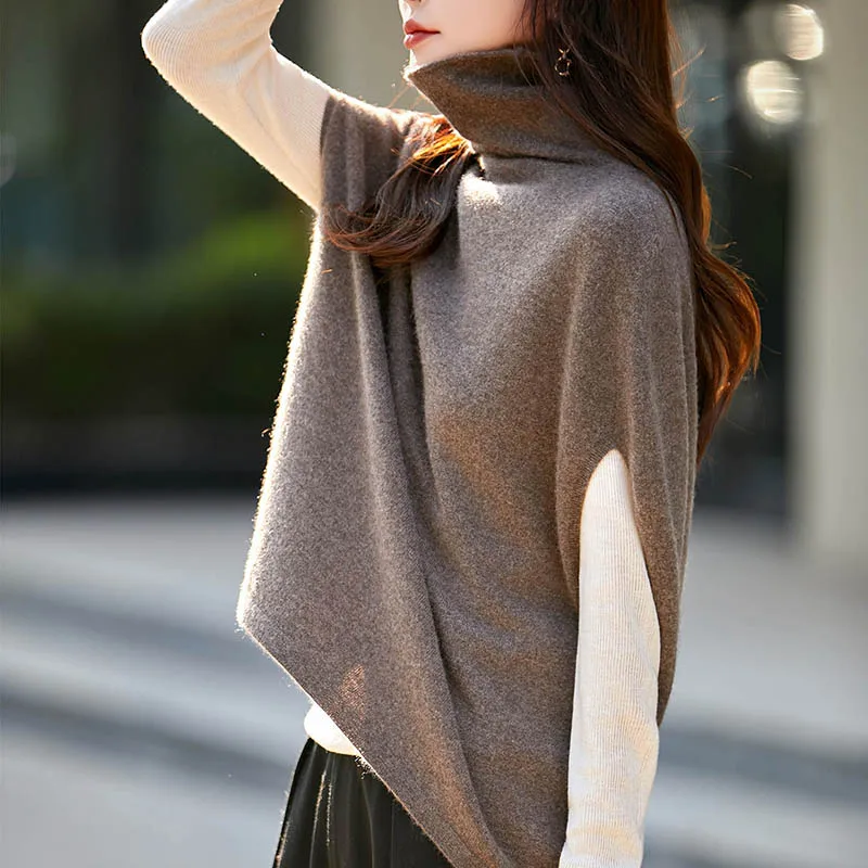 

Sweater Vest Woman wool Winter Batwing Sleeve Knit Pullover Autumn Casual Loose Fashion Knitwear Elegant Knitted Comfortable