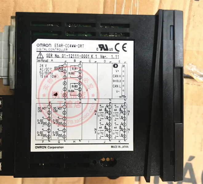 Intelligent Thermostat E5AR-CC4WW-DRT 24VDC/AC Inventory Special Treatment Warranty For One Year.