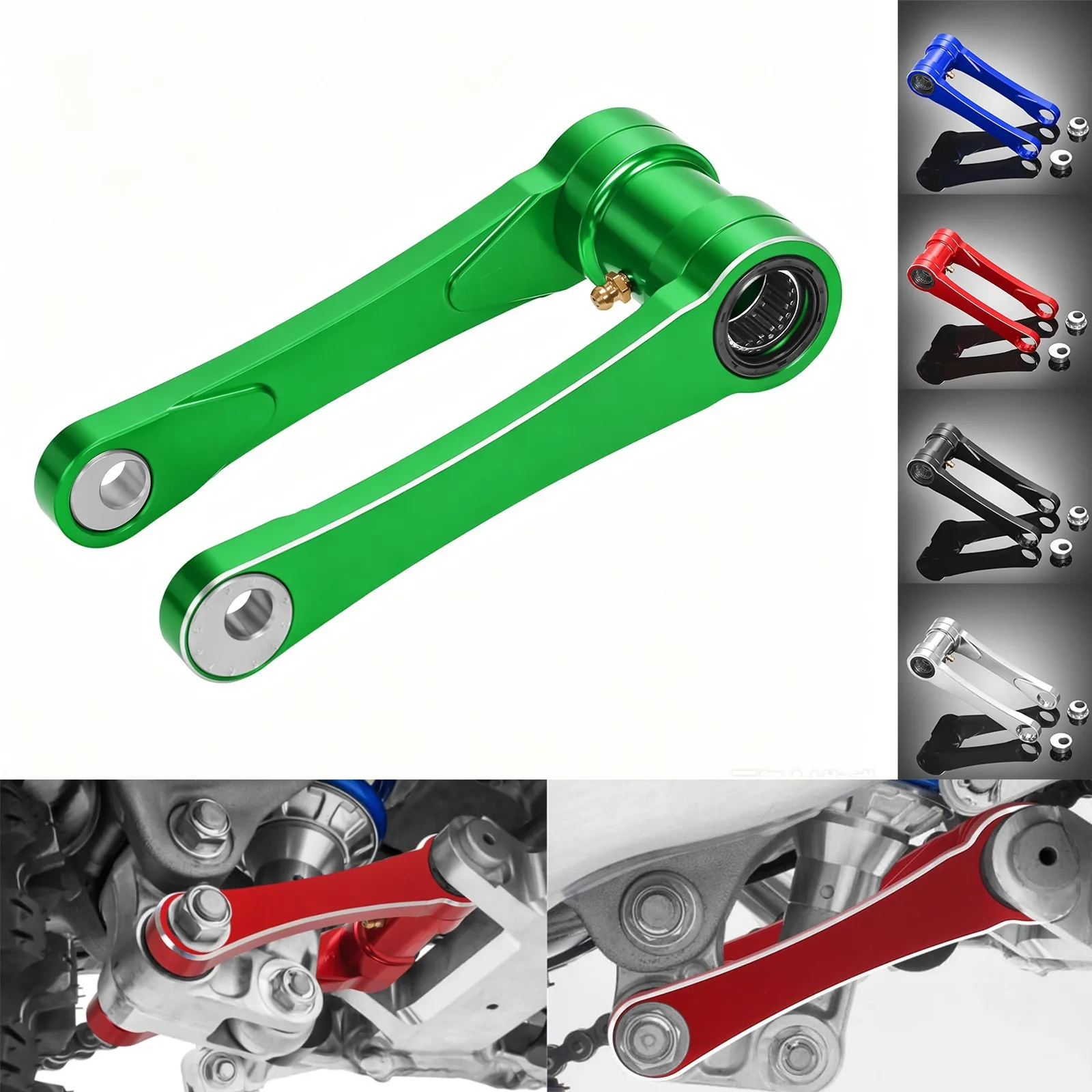 KX250X Adjustable Lower Suspension Linkage Height Lowering Link Kit Fit Kawasaki KX250F KX450 Series Motocross Bike Spare Parts