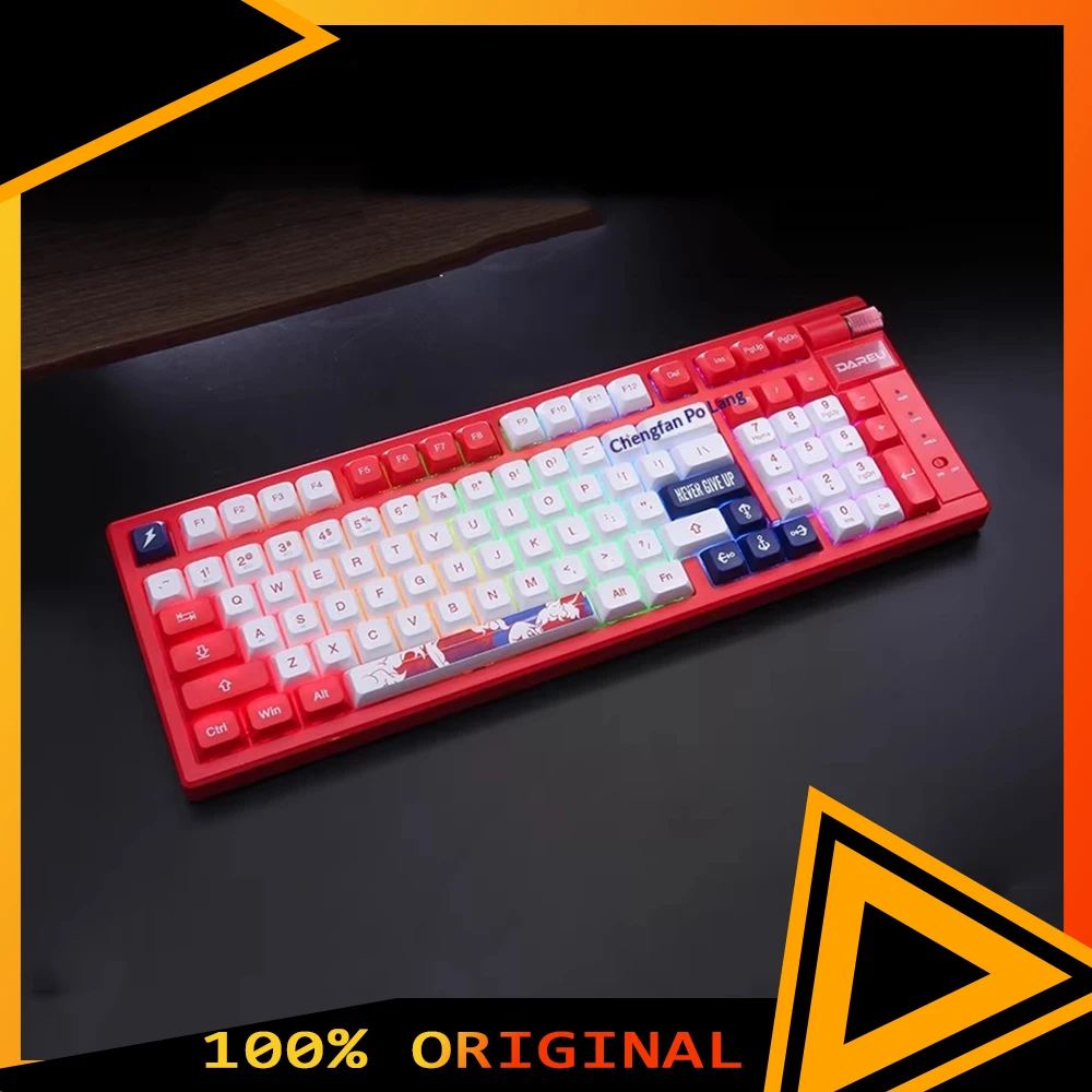 

Механическая клавиатура DAREU LK98pro, три режима подключения, низкая задержка, RGB-подсветка, игровая клавиатура, высокая износостойкость, Gasket-крепление, с возможностью горячей замены, аксессуары для ПК, подарки