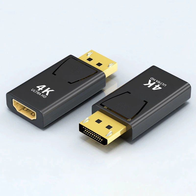 Adaptateur DP vers HDMI, convertisseur Displayport mâle vers femelle, port d'affichage vers connecteur compatible HDMI pour moniteur PC, 4K, 60Hz