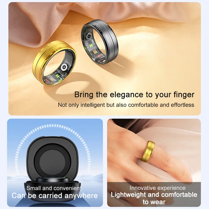 2025 neue Männer Smart Ring Mluti-Sport Herz Schlaf Monitor Smartring Fitness Tracker 5 ATM Wasserdichte Ringe für Frau Xiaomi iPhone