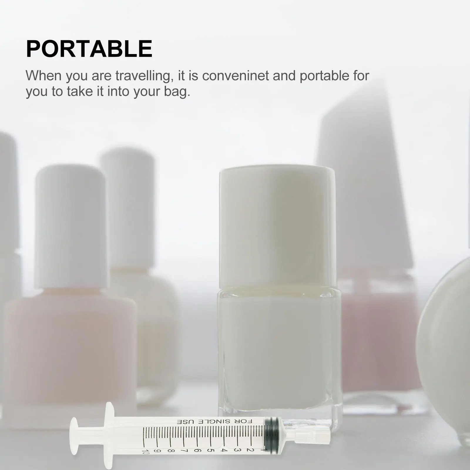 

10 Pcs Perfume Spray Tool Storage Bottles Shampoo Sub Subpackage Injector Lotion Syringe Empty Travel Tubes