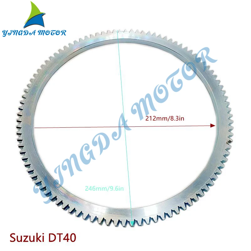 New Flywheel Crown Gear Ring For YAMAHA T48/F20 Mercury F20 Tohatsu T30 Suzuki DT40 Outboard Motor