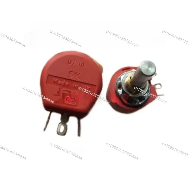 ABW1K 2.5K 5K 10K Precision Single Loop Wire Wound Variable Frequency Speed Control Resistor Potentiometer