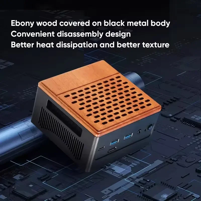 Topton 2*2.5G LAN Oculink Gaming Mini PC AMD Ryzen 9 7940HS 32G DDR5 6400MHz 3 * PCIe4.0 USB4 NAS Server Computer Windows 11 WiFi6