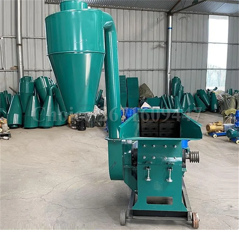 Electric Hammer Mill Corn Rice Husk Maize Grain Fodder Grass Crusher Grain Grinding Machine for Animal Feed