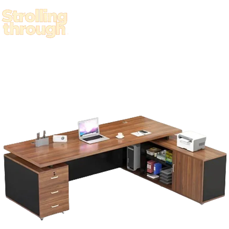 Corner Storage Office Desk Gaming Bedroom Luxury Drawers Laptop Office Desk Computer Home Mesa Ordenador Modern Furniture
