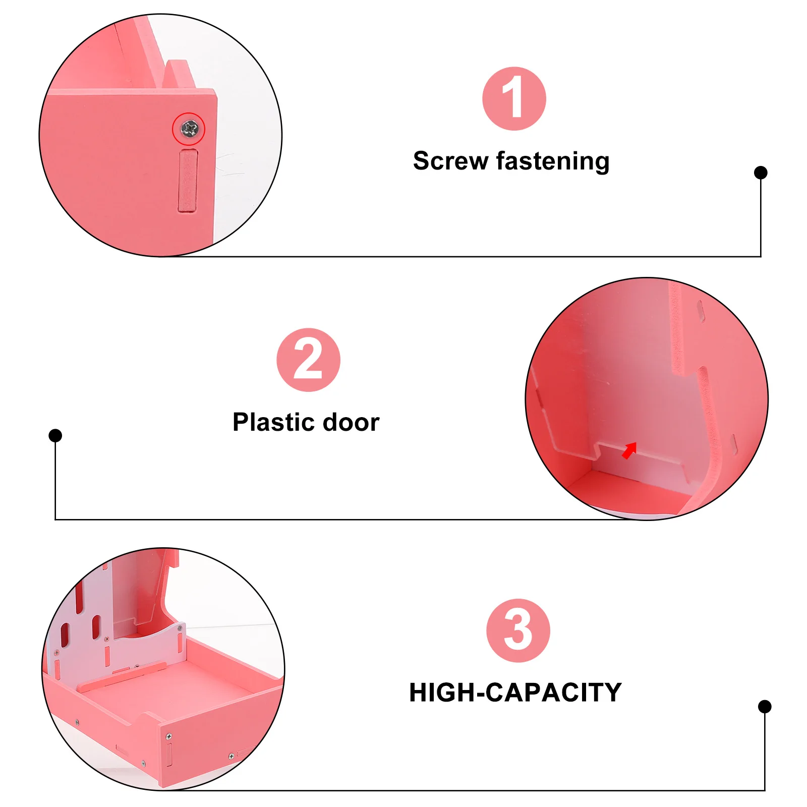 

3 in Feeder and Water Bottle Hamster Plaything Pet 1 Toy Toilet Ecological Board