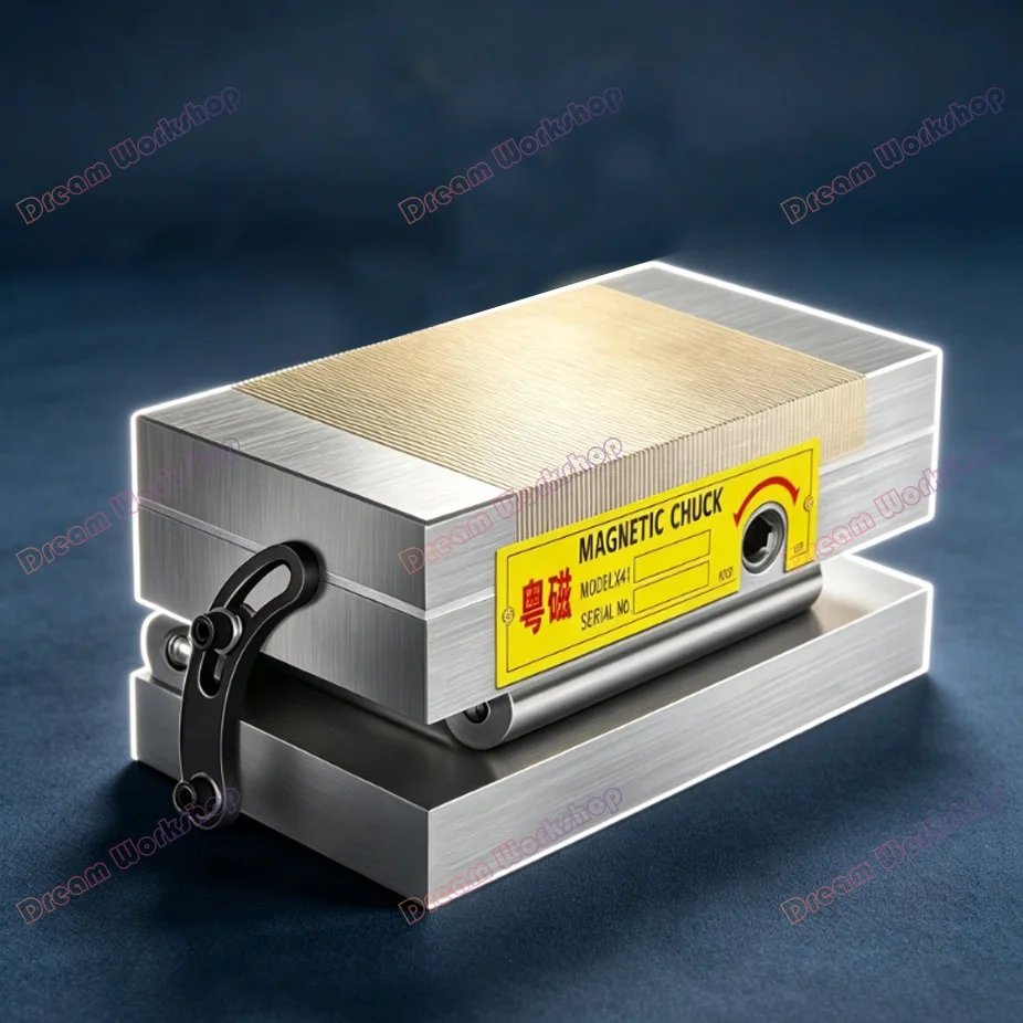 100*175 Sine Magnetic Table Brass Surface Grinder High Precision Strong Magnetic Chuck Grinder Disc Angle 0-45 CH NEW tools
