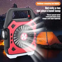 Portable Camping Light with Fan 3 In 1 Multifunctional Outdoor Flashlight USB Charging Home Lamp Hanging Tent Light Rechargeable