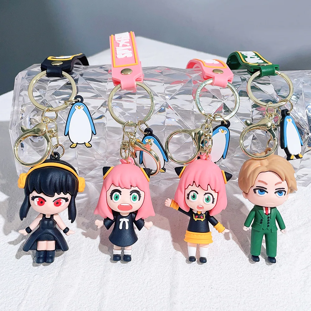 New Spy X Family Figures Keychain Bag Pendant Doll Cartoon Anime Cute Phone Ins Couple Car Key Chain Kids Birthday Toys Gift