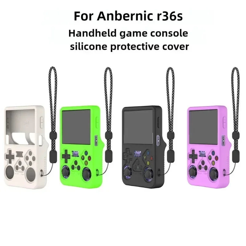 

Силиконовый чехол для портативной игровой консоли R36S, силиконовый защитный чехол, коробка для хранения с защитой от царапин, мягкий корпус